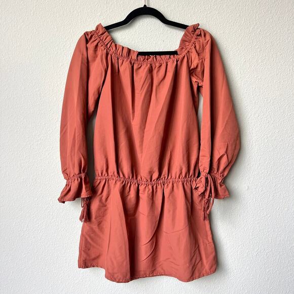 Tularosa Revolve Falon Mini Dress in Terracotta Size Small - Picture 3 of 6